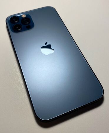 Apple iPhone: IPhone 12 Pro, Б/у, 512 ГБ, Голубой, Защитное стекло, 82 %