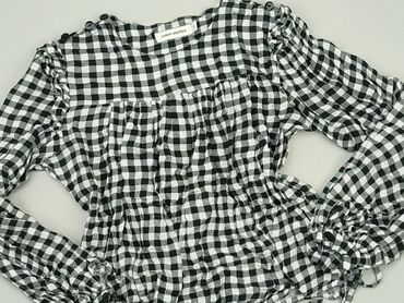 krotka bluzki z bufiastymi rękawami: Bluzka Damska, S, stan - Dobry