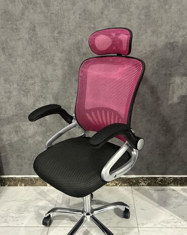 Ofis və oyun kresloları: Yeni, Təkərli, Qolları tənzimlənir, Dəri — 8