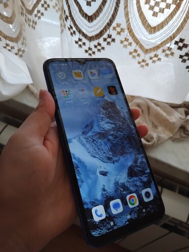 сотовый телефон fly ezzy 9: Redmi Note 8 Pro, 32 ГБ, цвет - Синий, Отпечаток пальца, Две SIM карты