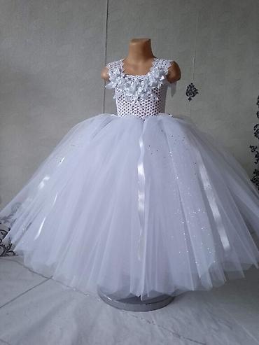 Платья: Детское платье, цвет - Белый, Новый — 27