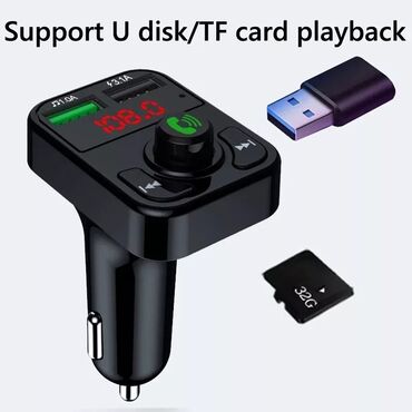 Auto oprema: V2 - Handsfree FM Bluetooth Auto Car Kit USB punjač MP3 Bežični — 5