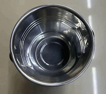 Qab-qacaq və mətbəx ləvazimatları: Paslanmayan poladdan metal vedrə - Material: yüksək keyfiyyətli — 3