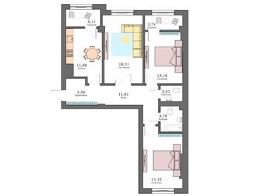 Продажа квартир: 3 комнаты, 88 м², Элитка, 1 этаж, ПСО (под самоотделку)