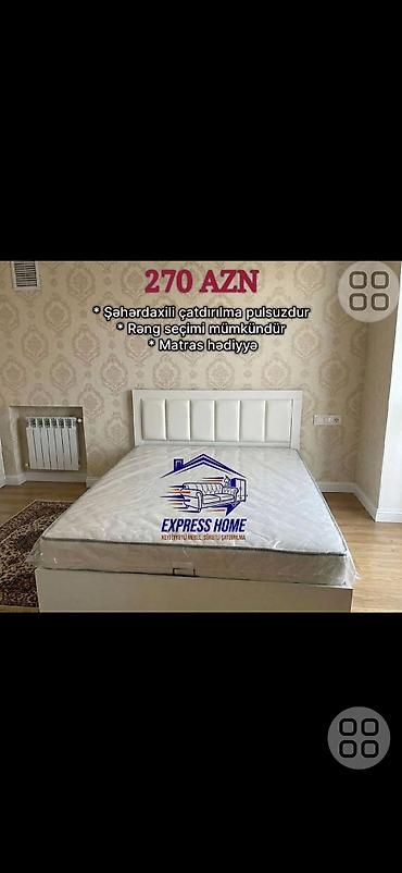 çarpayıların satışı: Məhsul: İki nəfərlik çarpayı (matras daxildir) Xüsusiyyətlər: - — 7