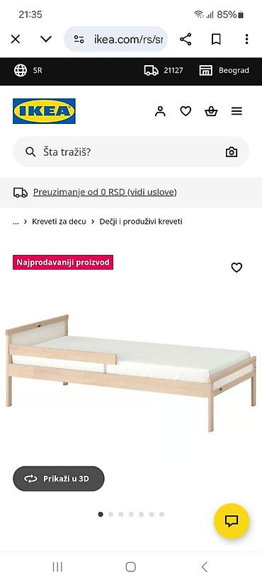 vdr patike: Prodajem deciji krevet 90 x 160 sa dusekom. Malo koristen — 3
