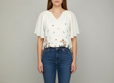 boho bluzki: Women's blouse, size 3XL