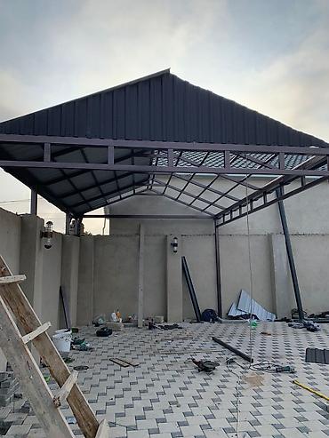 bağ sulama sistemleri: Metal karkaslı dəmir konstruksiya və üstü profnastil örtülü səviyyəli — 3