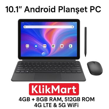 Modio: 📱 12GB RAM (4+8) + 512GB Yaddaşlı Geniş Ekranlı Android Planşet! ✅