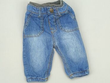 kombinezon watowany hm: Denim pants, Mothercare, 0-3 months, condition - Very good