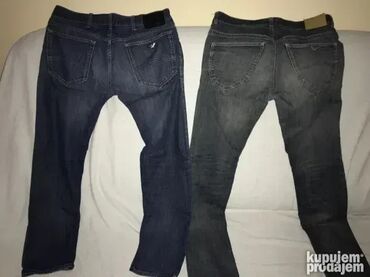Farmerke: ARMANI jeans farmerice 33 100% cotton Polustruk 45cm duzina 110cm — 6