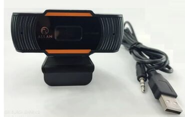 Веб-камералар: 2 штук - Вебкамера Digital FullHD, черный/оранжевый, 1920x1080, CMOS