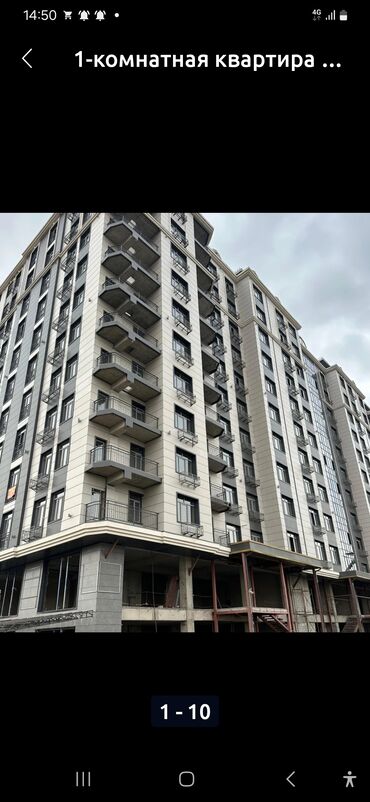 квартира на ночь восток 5: 1 бөлмө, 60 кв. м, Элитка, 11 кабат, ПСО (өзү оңдоп түзөтүп бүтүү үчүн)
