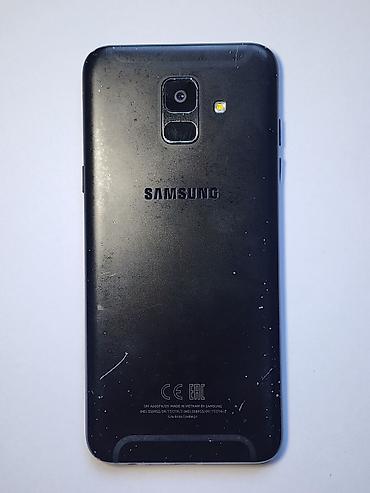 корпус бишкек: Samsung Galaxy A6, Колдонулган, 32 ГБ, түсү - Кара, 2 SIM — 1