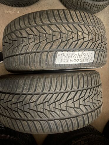 Шины: Шины 255 / 40 / R 18, Зима, Б/у, Пара, Легковые, Корея, Hankook