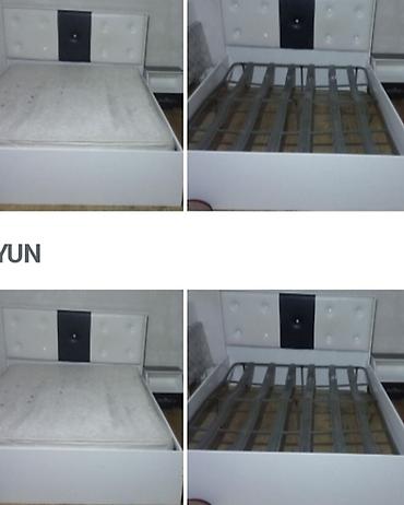 Ağ rəngdə iki nəfərlik çarpayı dəsti - Modern dizaynlı başlıq: ağ lalafo.az -da Ağ rəngdə iki nəfərlik çarpayı dəsti - Modern dizaynlı başlıq: ağ