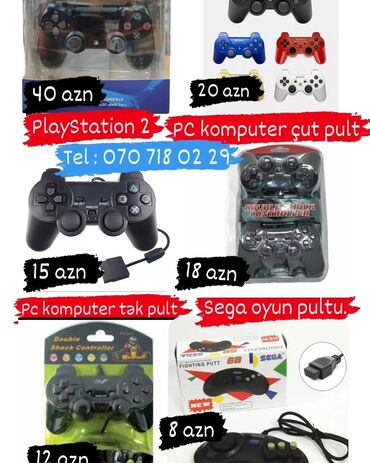 playstation pultlari: PlayStation 4,3,2 pultlarin satişi Butun nov oyun konsol pultlarin
