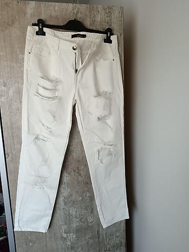 baletanke patike: Tally Weijl bele farmerke – model sa efektnim pocepanim detaljima - — 1