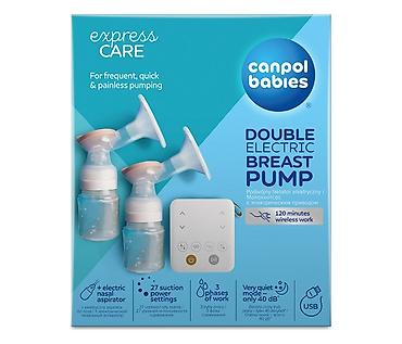 Inhalatori, nebulizatori: CANPOL BABIES Twin električna pumpica za izmuzavanje (model 12/212-80) — 2