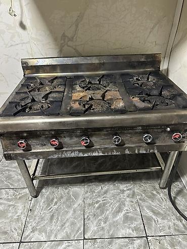 Кафелер, ресторандар үчүн: Профессиональная газовая плита для кухни общепита с 6 конфорками — 3