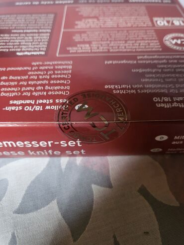 Noževi: Kuhinjiski komplet Stainless Steel oznaka 18/10 Nemacka. Trodelni deo — 8