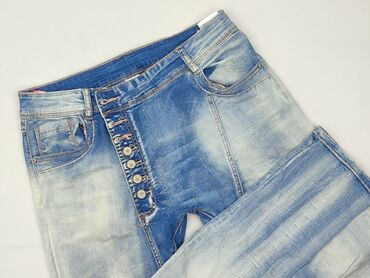 legginsy marszczone push up: Jeans for women, size L (EU 40)
