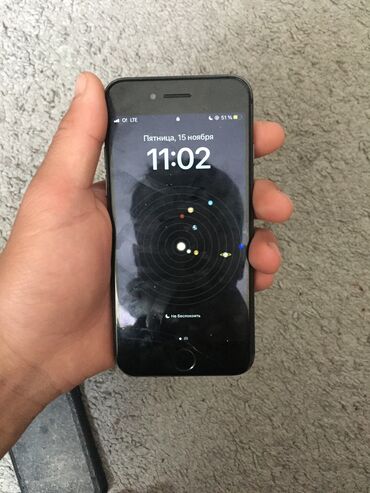 айфон х битый: IPhone 8, Б/у, 64 ГБ, Jet Black, Чехол, 100 %