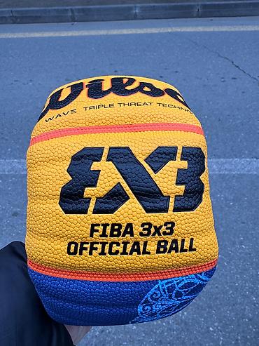 Digər idman və istirahət malları: Продам оригинальный (НЕ реплика) мяч Wilson 3x3 FIBA, размер 6, новый — 1