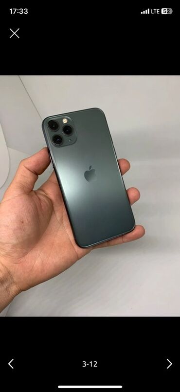айфон 11 про макс экран: IPhone 11 Pro, Колдонулган, 256 ГБ, Matte Midnight Green, 100 %