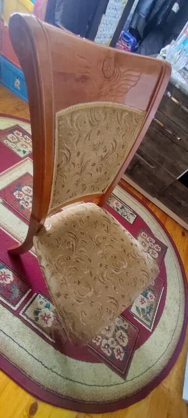 Стулья для кухни: Стул для кухни, Б/у, Дерево — 5