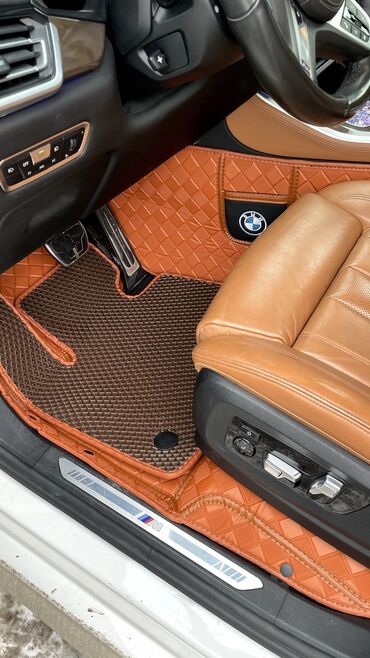 Полики: 5D Экокожа Полики Для салона Kia, цвет - Серый, Новый, Самовывоз, Платная доставка — 5