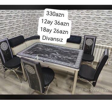 Masa və oturacaq dəstləri: Hər növ mebellərin satışı krediti çatdırılma mövcuddur Whatsapp nömrə — 10