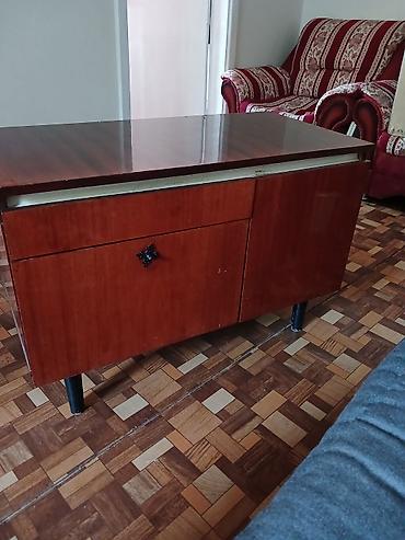 study table: Стол трансформер Для зала, Раскладной стол, цвет - Коричневый — 2