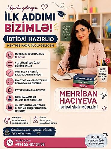 Məktəbəqədər Hazırlıq Dərslərinə Qəbul: Uşaqlar üçün Hazırlıq Dərsləri lalafo.az -da Məktəbəqədər Hazırlıq Dərslərinə Qəbul: Uşaqlar üçün Hazırlıq Dərsləri