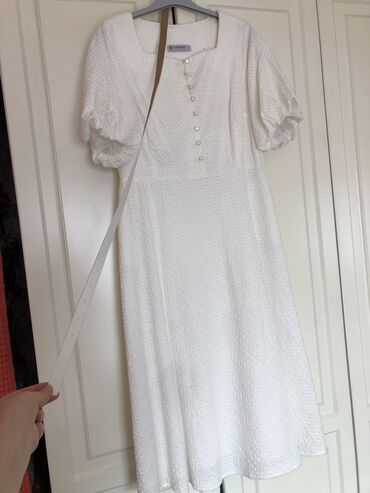 Вечерние платья: Вечернее платье, Классическое, Длинная модель, Хлопок, С рукавами, M — 2