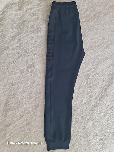 Брюки: Спортивные штаны GANT Mixed Fabric Sweatpants, размер S - Модель — 2