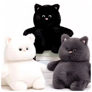 игрушка бамбулбиябишкеподишывле: 🐾 Милый мягкий котик-подушка 🐾 Супер пушистый, приятный на ощупь и