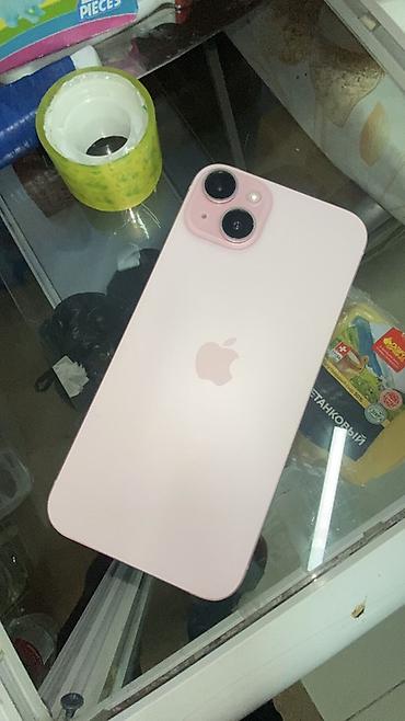 Apple iPhone: IPhone 15, Б/у, 512 ГБ, Розовый, Чехол, 77 % — 1