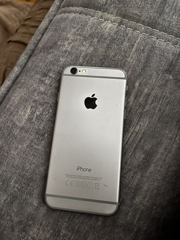 paltar yuyan maşın ikinci əl: IPhone 6, 32 ГБ, Серебристый, Битый