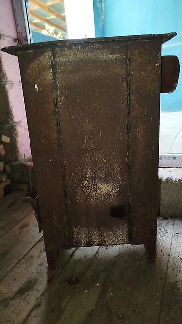 neft peci: Metaldan hazırlanmış odun/kömür sobası - Material: qalın polad — 3