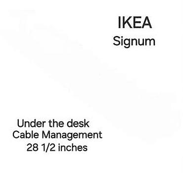 stilsko: IKEA SIGNUM – korpa za organizaciju kablova ispod stola - Montira se — 9