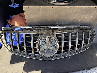 Решётка радиатора Mercedes-Benz w212 (стиль Panamericana) с крупной