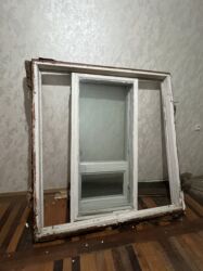 отдам даром дрова: Деревянный оконный блок в количестве 4х с форточкой и подоконной