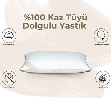 art tekstil: Özdilek kaz tüyü yastıq - Daxili: 100% kaz tüyü dolğu – yumşaq — 2