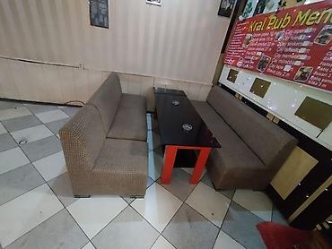 kunc divan gəncə: Kafe restoran ücün 10 dəst divan . Ölcu 1. 20 sm 2 divan 1 masa — 3