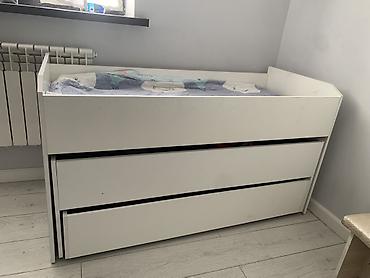 bunk bed: Детская кровать трансформер, Б/у, цвет - Белый — 2