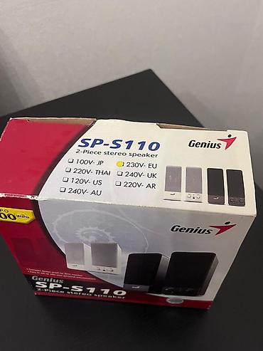 Audio: Genius SP-S110 — 2 hissəli stereo akustik sistem Xüsusiyyətlər: - — 4