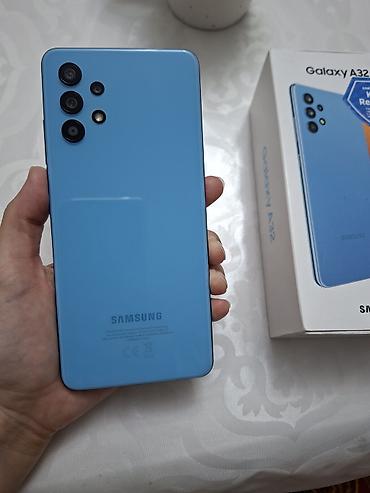 techno camon: Samsung Galaxy A32, Б/у, 128 ГБ, цвет - Голубой, 2 SIM — 2