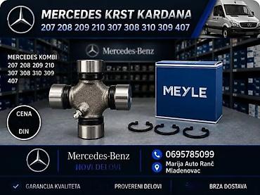 Poluosovine: MERCEDES KRST KARDANA 2 309 407 | Krst kardana mercedes kombi 2 309 — 1