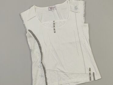 białe bluzki krótki rękaw: Bluzka Damska, S, stan - Idealny